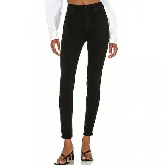 PAIGE Margot Ankle Skinny in Midnight Star (Black) - Picture 2 of 6
